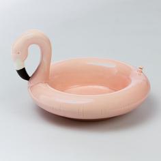 Миска сервировочная керамическая floatie flamingo, Doiy