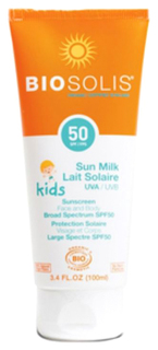 Молочко детское солнцезащитное для лица и тела Biosolis SPF 50+ 100 мл