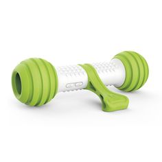 Интерактивная игрушка для собак GiGwi кость, зеленый, белый, длина 21 см