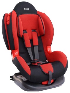 Автокресло Siger Кокон Isofix цв.красный гр.1/2