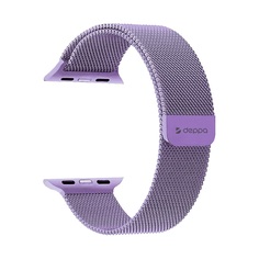 Ремешок Deppa Band Mesh для Apple Watch 42/44 mm, Stainless Steel, Lavender