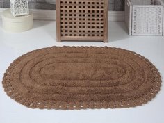 Коврик для ванной из хлопка MODALIN YANA горчичный 50х70