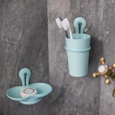 Мыльница на присоске loop, прозрачная, Koziol