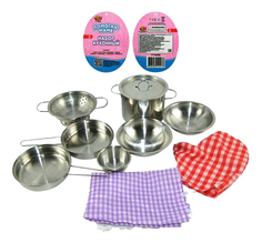 Набор посуды игрушечный Помогаю Маме металлической для кухни PT-00266, WK-B0955 A Btoys