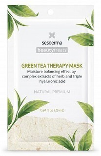 Маска увлажняющая для лица BEAUTYTREATS Green tea therapy mask Ses Derma