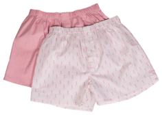 Мужские хлопковые трусы-шорты Hustler Lingerie розовые и с танцовщицами XL