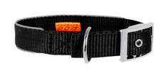 Ошейник для собак Collar Dog Extreme, двойной, светоотражающий, черный, 30-40 см x 20 мм