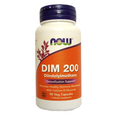 NOW DIM 200 (90 капсул) - дииндолилметан, препарат для детоксикации печени