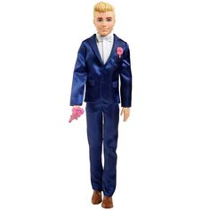Кукла Barbie Кен Жених в свадебном костюме GTF36