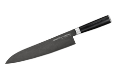 Нож кухонный Шеф 240мм Samura Mo-V Stonewash SM-0087B/K