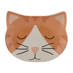 Одинарная миска для кошек Mason Cash Ginger cat, керамика, коричневый, 0.5 л