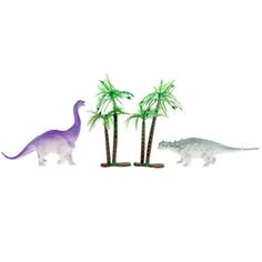 Игрушка пластизоль набор динозавров меняют цвет в воде пак с хэдером ИГРАЕМ ВМЕСТЕ