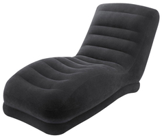 Надувное кресло-шезлонг Intex «Mega Lounge» (86х107х94 см) с68595 Черный