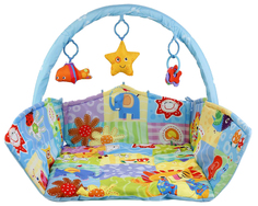 Развивающая игрушка Умка Коврик детский с бортами и дугой для новорожденных B1510388-RU