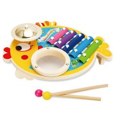 Игровой набор Mapacha Рыбка 3 в 1: ксилофон, барабан, тарелка 76810