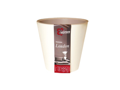 Горшок для цветов INGREEN London 16х14,5 см, 1,6 л сливочный