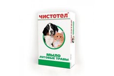 Мыло для кошек и собак Чистотел Луговые травы очищение, 80 г