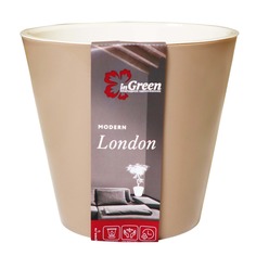 Горшок для цветов "London", 230 мм, 5 л, цвет: молочный шоколад In Green