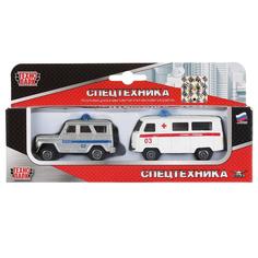Игровой набор Технопарк металлические, 2 штуки, 7,5 см, Спецслужбы