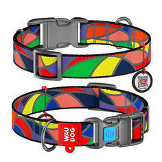 Ошейник для собак Collar Waudog Nylon с рисунком Витраж 35-58 см