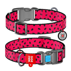 Ошейник для собак Collar Waudog Nylon с рисунком Арбуз 23-35 см