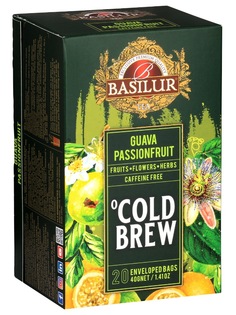 Чай каркаде Basilur Холодные Напитки "Со вкусом гуавы и маракуйи", 20 саше