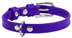 Ошейник для собак Collar Waudog Glamour без украшений Фиолетовый 21-29 см