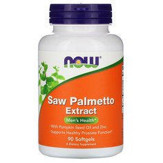 NOW Saw Palmetto Extract with Pumpkin Seed Oil and Zinc Lake Avenue капсулы 90 шт.