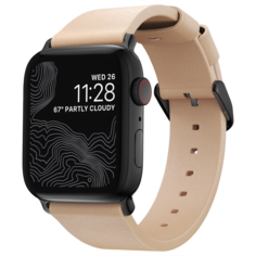 Ремешок Nomad Modern Slim Strap (NM10JNB000) для Apple Watch 38/40 mm (Biege/Black)