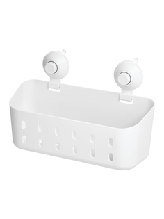 Полка Cade Rectangle для душа на присосках пластиковая 30,1х12х19,7см Inter Design