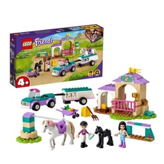 Конструктор LEGO Friends 41441 Тренировка лошади и прицеп для перевозки