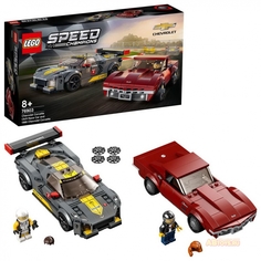 Конструктор LEGO Speed Champions 76903 Chevrolet Corvette C8.R and 1968 Chevrolet Corvette