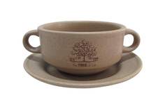 Суповая чашка на блюдце Дерево жизни 300 мл Terracotta АЛ-45442