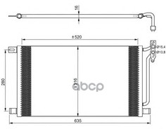 Радиатор кондиционера NRF 35748