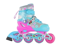 Роликовые коньки детские 1Toy LOL, светятся колеса PU, размер 30-33
