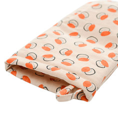 Варежка-прихватка из хлопка с графичным принтом Ягоды Russian North 31х15 Tkano