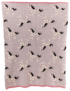 Одеяло Bizzi Growin (Биззи Гровин) Unicorn Rocks 75*100 вязанное BG031