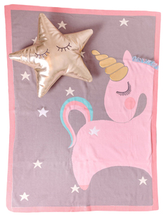 Одеяло Bizzi Growin (Биззи Гровин) Unicorn вязаное 70*90 BG006
