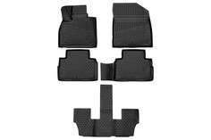 Коврики 3D в салон HYUNDAI Palisade (I) 2018-> Внед.; 7мест; 5шт. (полиуретан) Element