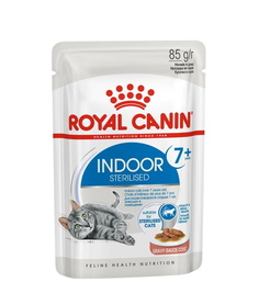 Влажный корм для кошек ROYAL CANIN Indoor 7+ Sterilised, мясо, 85г