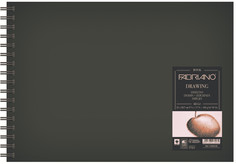 Блокнот для зарисовок Drawingbook, мелкое зерно, А3, 60 листов, спираль по короткой сторон Fabriano