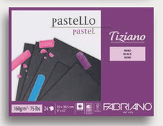 Альбом для пастели "Tiziano", 30,5x41 см, цвет: черный, 24 листа Fabriano