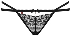 Яркие трусики-стринги с окошком и двойными бретелями Obsessive