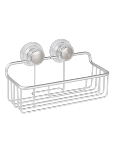 Полка для ванной комнаты Metro на присосках стальная Inter Design