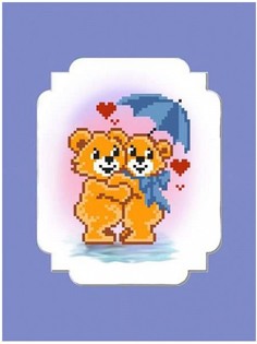 Вышивка бисером Мишки 62/БП, 24x26 см от Матренин посад