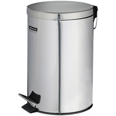 Ведро-контейнер для мусора "Professional", 5 литров, нержавеющая сталь, цвет: хром Office Clean