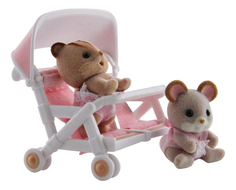 Игровой набор Sylvanian Families Коляска для двойни