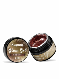 Гель-краска GLAM GEL для ногтей KAPOUS PROFESSIONAL 2421 бронзит 5 мл