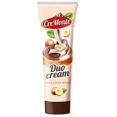 Паста молочно-ореховая CreMonte "Duo", с добавлением какао, 350 г