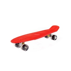 Скейтборд Полесье красный с черными колесами, 66 см